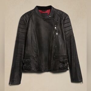 Banana Republic Leather Moto Jacket